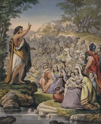 John preaching in the wilderness